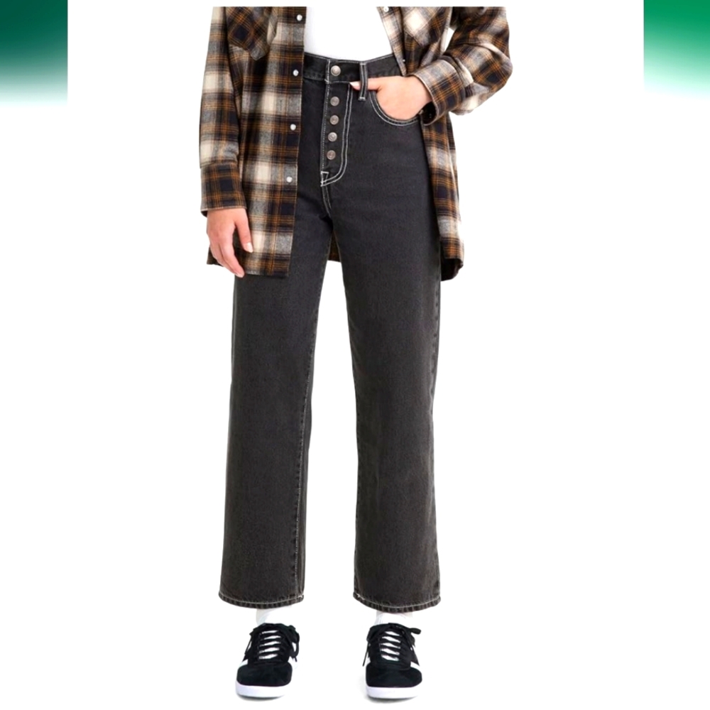 Levis ribcage straight jeans